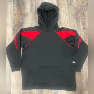 Youth Boys Black and Red Hoodie, Alleson Athlwtic brand, size Youth Medium